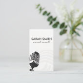 Mikrofon Visitenkarte (Stehend Vorderseite)