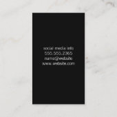 Mikrofon Visitenkarte (Rückseite)