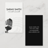 Mikrofon Visitenkarte (Vorne/Hinten)