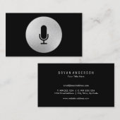 Mikrofon-Visitenkarte Visitenkarte (Vorne/Hinten)