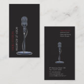 Mikrofon-Visitenkarte Visitenkarte (Vorne/Hinten)