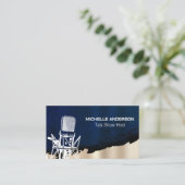 Mikrofonbild | Podcast Visitenkarte (Stehend Vorderseite)