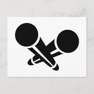Mikrofone Postkarte