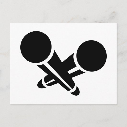Mikrofone Postkarte (Vorderseite)