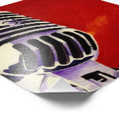 Mikrofongrafik Fotodruck (Ecke)