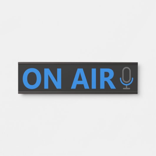 Mikrofonsymbol, auf Lufttür-Zeichen Türschild (Vorderseite )