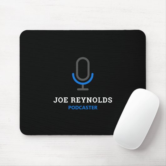 Mikrofonsymbol, Podcaster, Podcast Mousepad (Mit Mouse)