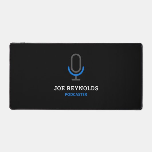 Mikrofonsymbol, Podcaster, Podcast Schreibtischunterlage (Vorderseite)