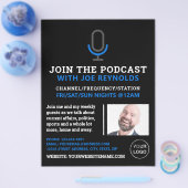 Mikrofonsymbol, Podcaster, Podcast-Werbung Flyer (Einzeln)