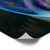 Mikrokosmos: Galaxy ART PRINT Big eye lowbrow Art Poster (Ecke)