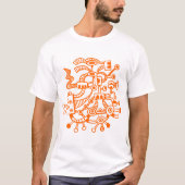 Mikrokosmos Macrocosm 02 - Orange T-Shirt (Vorderseite)