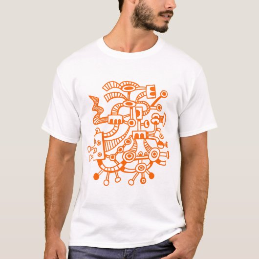 Mikrokosmos Macrocosm 02 - Orange T-Shirt (Vorderseite)