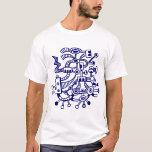 Mikrokosmos Makrokosmos 02 - Tiefes Marineblau T-Shirt