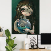 Mikrokosmos: Seascape ART PRINT Pop Surrealismus Poster (Heimbüro)