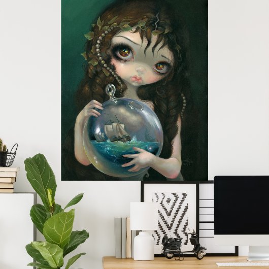 Mikrokosmos: Seascape ART PRINT Pop Surrealismus Poster (Heimbüro)