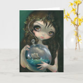 "Mikrokosmos: Seascape" Grußkarte Karte (Gelbe Blume)