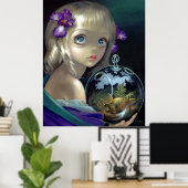 Mikrokosmos: Triceratops ART PRINT Zauberrealismus Poster (Heimbüro)