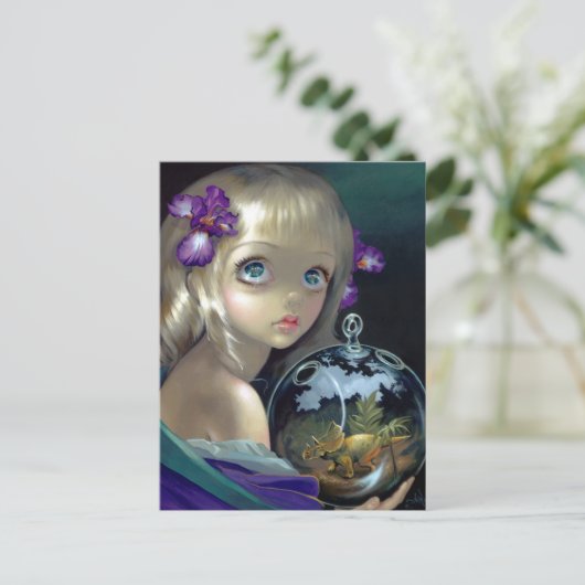 "Mikrokosmos: Triceratops" Postkarte (Stehend Vorderseite)