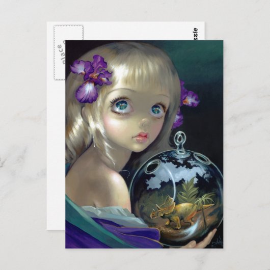 "Mikrokosmos: Triceratops" Postkarte (Vorne/Hinten)