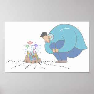 Mikrokosmos zu deinen Füßen. Poster