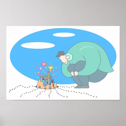 Mikrokosmos zu deinen Füßen. Poster (Vorne)