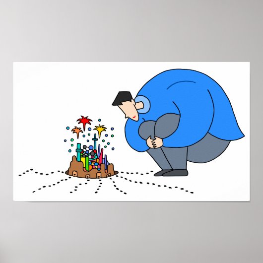 Mikrokosmos zu deinen Füßen Poster (Vorne)