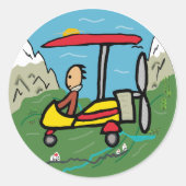 Mikrolicht Runder Aufkleber (Vorderseite)