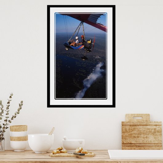 Mikrolicht über Victoria Falls 2 Poster (Küche)