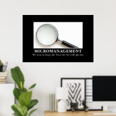 Mikromanagement ist eine erfolgreiche Strategie [X Poster (Heimbüro)