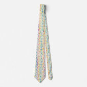 Mikromuster-Spinnenhalsband | Regenbogenfarben Krawatte (Vorderseite)