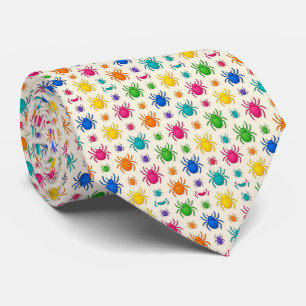 Mikromuster-Spinnenhalsband Regenbogenfarben Krawatte