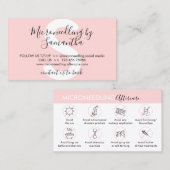 Mikroneedling Aftercare Post Instruktion Visitenkarte (Vorne/Hinten)