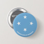 Mikronesia Flag Charming Patriotic Button (Vorne & Hinten)