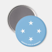Mikronesia Flag Charming Patriotic Magnet (Vorderseite/Rückseite)