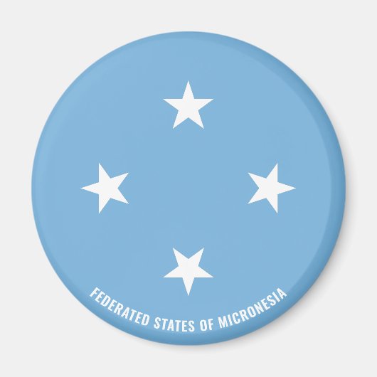Mikronesia Flag Charming Patriotic Magnet (Vorne)
