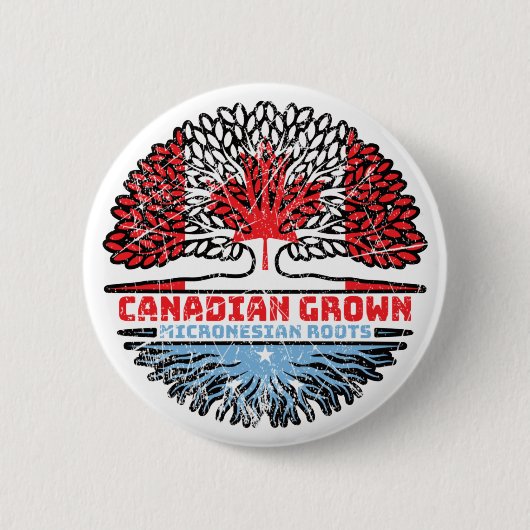 Mikronesia Micronesian Canadian Tree Roots Button (Vorderseite)