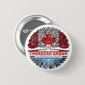 Mikronesia Micronesian Canadian Tree Roots Button (Vorne & Hinten)