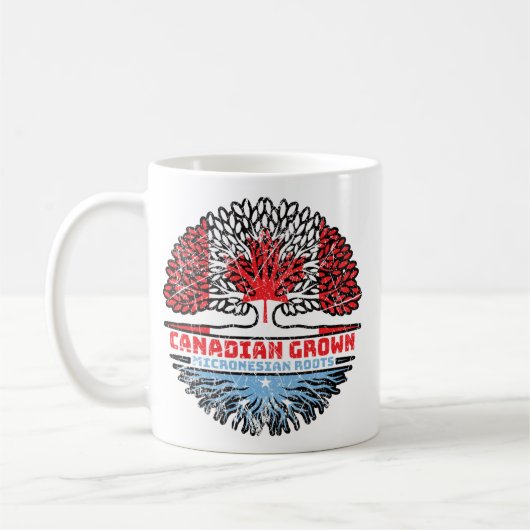 Mikronesia Micronesian Canadian Tree Roots Kaffeetasse (Links)