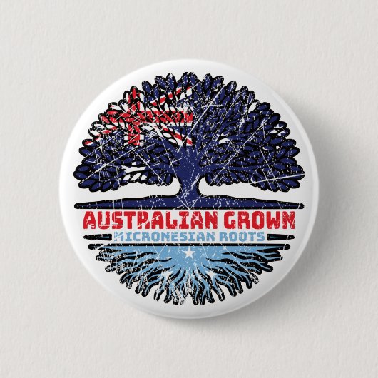 Mikronesia Mikronesian Australian Australia Tree Button (Vorderseite)