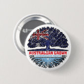Mikronesia Mikronesian Australian Australia Tree Button (Vorne & Hinten)
