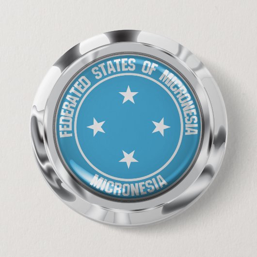 Mikronesia Round Emblem Button (Vorderseite)