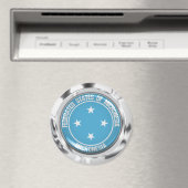 Mikronesia Round Emblem Magnet (In Situ (Geschirrspüler))