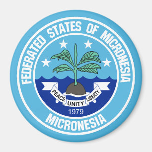 Mikronesia Round Emblem Magnet