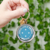 Mikronesia Round Emblem Schlüsselanhänger (Hand)