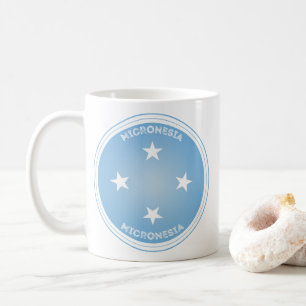 Mikronesien-Erbe-Emblem Kaffeetasse