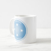 Mikronesien-Erbe-Emblem Kaffeetasse (Vorderseite Links)