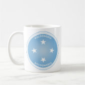 Mikronesien-Erbe-Emblem Kaffeetasse (Links)