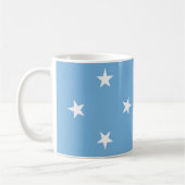 Mikronesien Flag Keramik Tasse (Links)