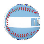 Mikronesien Flag und Coat of Arms Patriotic Baseball (Vorderseite Links)