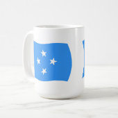 Mikronesien Flagge Tasse (Vorderseite Links)
